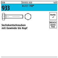 Industrial Quality Supplies ISO 4017 Sechskantschraube VG M3x6 Edelstahl