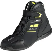 LS2 Garra, Schuhe wasserdicht - Schwarz/Neon-Gelb - 44 EU