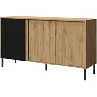 Mirjan24 Sideboard, Braun, Holzwerkstoff, Rechteckig, rund, 145x80x41 cm, Wohnzimmer,