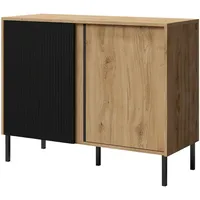 Mirjan24 Kommode, Braun, Holzwerkstoff, Rechteckig, rund, 100x80x41 cm, Wohnzimmer,