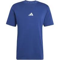 Adidas Essentials 3-Streifen Single Jersey Kurzarm-T-Shirt Dark Blue /