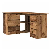 VidaXL Eckschreibtisch Altholz-Optik 145x100x76 cm Holzwerkstoff