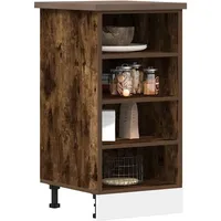 VidaXL Unterschrank Riga Räuchereiche 40x44,5x81,5 cm Holzwerkstoff