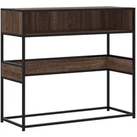 VidaXL Konsolentisch Braun Eichen-Optik 90x35x80 cm Holzwerkstoff
