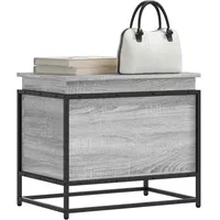 VidaXL Aufbewahrungsbox mit Deckel Grau Sonoma 60x40x51,5 cm