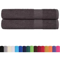 VidaXL Saunatücher 2 Stk. Anthrazit 80x200 cm 360 g/m2