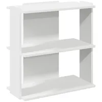 VidaXL Bücherregal 3 Böden Weiß 60x30x60 cm Holzwerkstoff