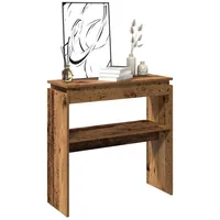 VidaXL Konsolentisch Altholz-Optik 80x30x102 cm Holzwerkstoff