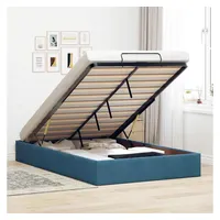 VidaXL Ottoman-Bett ohne Matratze Dunkelblau 120x200 cm Samt