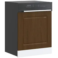 VidaXL Geschirrspülerblende Kalmar Braun Eichen-Optik 60x1,5x67 cm