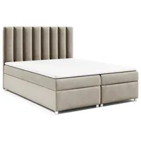 Best For Home Boxspringbett 180x200 mit Bettkasten und Topper,