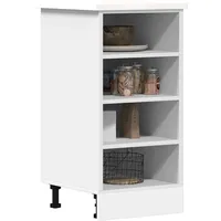 VidaXL Unterschrank Riga Weiß 40x44,5x81,5 cm Holzwerkstoff
