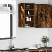 VidaXL Hängeschrank Räuchereiche 30x29,5x60 cm Holzwerkstoff