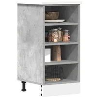 VidaXL Unterschrank Riga Betongrau 40x44,5x81,5 cm Holzwerkstoff