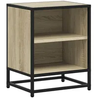 VidaXL Nachttisch Sonoma-Eiche 40x31x50 cm Holzwerkstoff und Metall