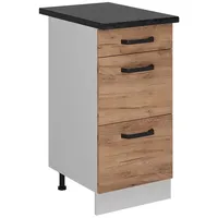 Vicco Küchenunterschrank R-Line, Goldkraft 40 cm AP Anthrazit
