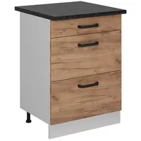 Vicco Küchenunterschrank R-Line, Goldkraft 60 cm AP Anthrazit