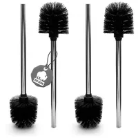 BigDean 4 Stück Klobürste Schwarz – WC Bürsten mit