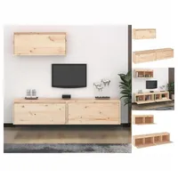 VidaXL TV-Schränke 3 Stk. Massivholz Kiefer
