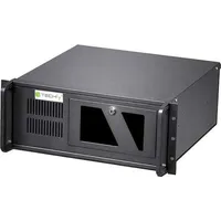 TECHLY I-CASE MP-P4HX-BLK2 Computer-Gehäuse Rack (ATX), PC Gehäuse, Schwarz