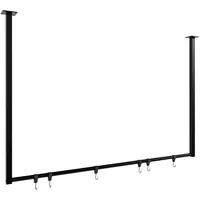CLP Kleiderstange Fenton mit 6 Kleiderhaken 120x80 cm