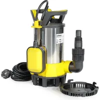 Wiltec 3 in 1 Flachsauger Tauchpumpe Edelstahl 550 W,