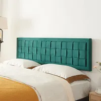 [en.casa] Kopfteil Tervo 160x50 cm Samt Grün