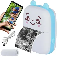 Wisam Mini Bluetooth Taschendrucker Kompatibel mit iOS Android Etikettendrucker