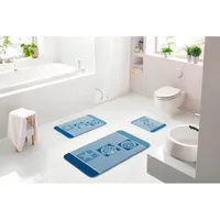 GRUND Badematte Blau 50 x 80 cm