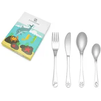 Zilverstad Kinderbesteck Meerestiere 4-teilig