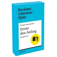 Reclam, Philipp Errate den Anfang. Wie geht’s los? 50