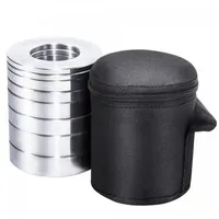 Gorilla Sports Hantelscheiben Set 50/51mm Chrom 5 kg inkl.