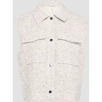 S.Oliver Bouclé-Weste mit aufgesetzten Taschen beige 40