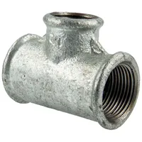 Gebo gebofittings Temperguss Gewindefittings 130-T-Stk. 3/4x1/2"x3/4",red.,verz."