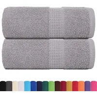 VidaXL Seiftücher 2 Stk. Grau 30x30 cm 360 g/m2