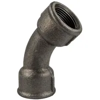 Gebo gebofittings Temperguss Gewindefittings 41 - Langer Bogen 45