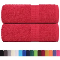 VidaXL Seiftücher 2 Stk. Rot 30x30 cm 360 g/m2