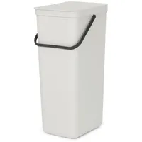 Brabantia Proregal Mülleimer, Grau, Kunststoff Hellgrau