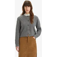 Levi's - Damen, Strickjacke Primrose mit Zopfmuster, grau XS
