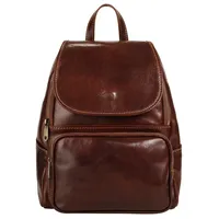 Piké Cityrucksack, echt Leder, Made in Italy