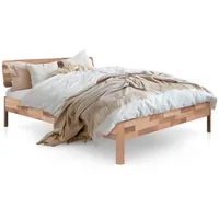 Byoak Massivholzbett, Kernbuche, Holz, Echtholz,Buche, 160x200 cm, Schlafzimmer, Betten