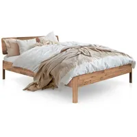 Byoak Massivholzbett, Wildeiche, Holz, Echtholz,Eiche, 160x200 cm, Schlafzimmer, Betten