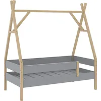 VitaliSpa Kinderbett Bali 80 x 160 cm Kiefer grau