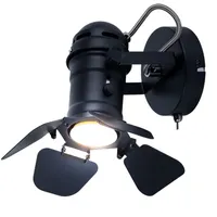 GLOBO Wand Lampe Schlaf Gäste Zimmer Beleuchtung schwarz Spot