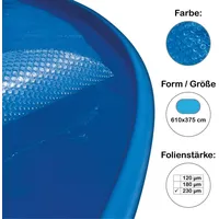 Planet Pool für oval oder Achtformbecken 610x375 cm blau