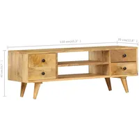 VidaXL TV-Schrank 110 x 35 x 40 cm Massivholz