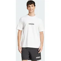 Adidas Essentials Linear Single Jersey T-Shirt White / Black