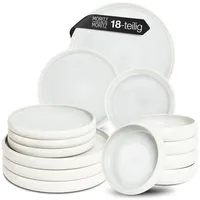 Moritz & Moritz SOLID UNI Geschirrset 6 Personen Creme