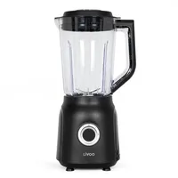 LIVOO Mixer 1,5 l 600 W schwarzer Edelstahl -
