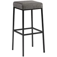CLP Barhocker Montreal Stoffbezug grau/schwarz